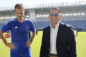 Τετ-α-τετ Νίκου Κίρζη με τον πρόεδρο της UEFA