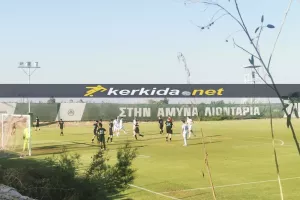 ΦΩΤΟΣ Kerkida/Αρκετός κόσμος στο "Ηλίας Πούλλος" για το Ομόνοια-Ομόνοια29Μ (Κ19)