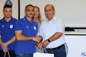 Η ηγεσία του ΚΟΑ τίμησε την Εθνική Ομάδα Ενόργανης Γυμναστικής (φώτος)