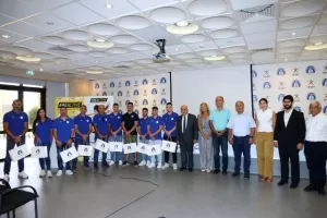 Η ηγεσία του ΚΟΑ τίμησε την Εθνική Ομάδα Ενόργανης Γυμναστικής (φώτος)