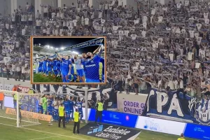 Ωραίο σκηνικό/ Οι οπαδοί έριξαν κασκόλ στους παίκτες και πανηγύρισαν μαζί! (Βίντεο - Kerkida)