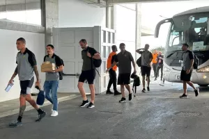 Η άφιξη της ΑΕΚ (Φώτος)