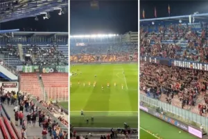 (ΒΙΝΤΕΟ) Η ατμόσφαιρα και το ζέσταμα στην "Letná Stadium"