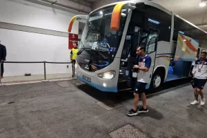 Η άφιξη της Εθνικής μας (φώτος)