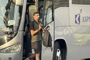 (ΦΩΤΟΣ Kerkida) Άφιξη... ΑΕΚ