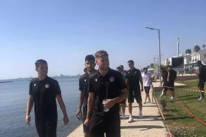 Περίπατος...πριν το ματς