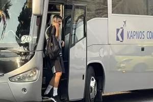 (ΦΩΤΟΣ Kerkida) Άφιξη... ΑΕΚ