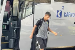 (ΦΩΤΟΣ Kerkida) Άφιξη... ΑΕΚ
