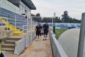 Η άφιξη της ΑΕΛ (φώτος)
