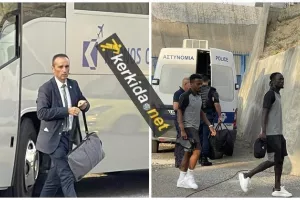 (ΦΩΤΟΣ Kerkida) Άφιξη... ΑΕΚ
