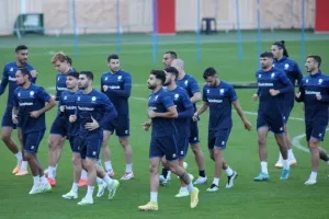 Η τελευταία προπόνηση της Εθνικής (Φώτος)