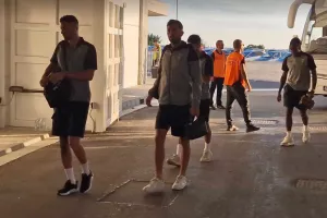 Η άφιξη της ΑΕΚ (Φώτος)