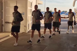 Η άφιξη της ΑΕΚ (Φώτος)