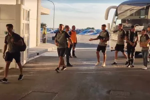 Η άφιξη της ΑΕΚ (Φώτος)