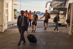 Η άφιξη της ΑΕΚ (Φώτος)