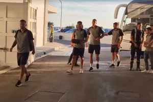Η άφιξη της ΑΕΚ (Φώτος)