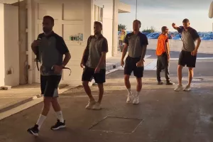Η άφιξη της ΑΕΚ (Φώτος)