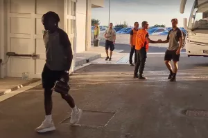 Η άφιξη της ΑΕΚ (Φώτος)