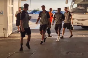 Η άφιξη της ΑΕΚ (Φώτος)