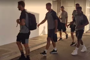 Η άφιξη της ΑΕΚ (Φώτος)