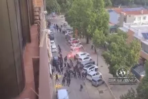 Οπαδοί Μπέτις/ Επεισόδια με ξύλο, μπουκάλια και πέτρες με οπαδούς της Οσασούνα (Βίντεο)