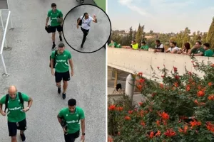 Οι Ομονοιάτες υποδέχθηκαν την αποστολή - Χαιρέτησε ο Σωφρόνης (Φώτος)