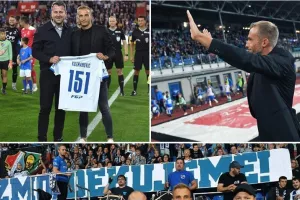 Αποθεώθηκε από 10 χιλιάδες κόσμο ο "ερυθρόλευκος" Κουσμάνοβιτς (φώτος)