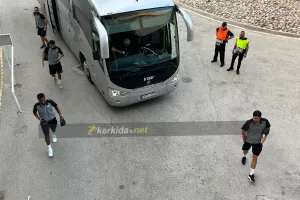 Η άφιξη της ΑΕΚ (Φώτος)