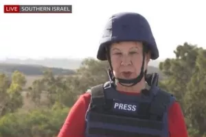 Ρεπόρτερ του BBC τρέχει για κάλυψη από ρουκέτες σε ζωντανή σύνδεση (Βίντεο)