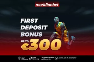 Πρώτη κατάθεση με ΜΠΟΝΟΥΣ μέχρι 300 ευρώ στην Meridianbet! 