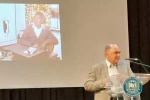 Στην παρουσίαση του βιβλίου στη μνήμη  του Νική Γεωργίου ο Ανδρέας Μιχαηλίδης
