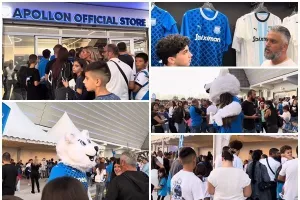 Ο "χαμός" στο Apollon Official Store... μέσα απ' τον φακό του kerkida.net