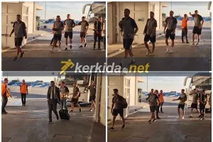 Η άφιξη της ΑΕΚ (Φώτος)