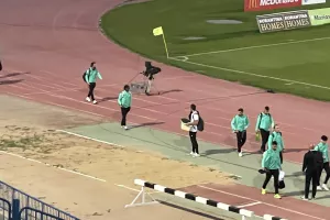 Άφιξη στο "Στέλιος Κυριακίδης" (φώτος kerkida)