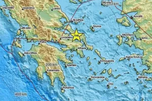 Διπλός σεισμός κοντά στη Χαλκίδα – Αισθητός στα Ψαχνά