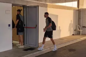(Φώτος Kerkida) Άφιξη ΑΕΚ