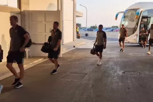 (Φώτος Kerkida) Άφιξη ΑΕΚ
