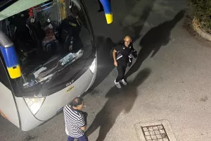 (ΦΩΤΟΣ Kerkida)/ Η άφιξη της ΑΕΛ στο ΓΣΠ
