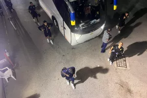 (ΦΩΤΟΣ Kerkida)/ Η άφιξη της ΑΕΛ στο ΓΣΠ