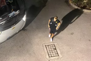 (ΦΩΤΟΣ Kerkida)/ Η άφιξη της ΑΕΛ στο ΓΣΠ