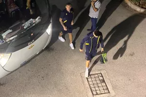 (ΦΩΤΟΣ Kerkida)/ Η άφιξη της ΑΕΛ στο ΓΣΠ