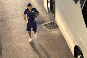 (ΦΩΤΟΣ Kerkida)/ Η άφιξη της ΑΕΛ στο ΓΣΠ