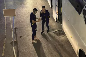 (ΦΩΤΟΣ Kerkida)/ Η άφιξη της ΑΕΛ στο ΓΣΠ