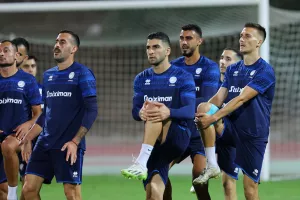 Τα αποδυτήρια της Εθνικής στο "Αλφαμέγα"