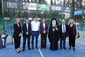 Από την ΥΠΑΝ και τον Πρόεδρο του ΚΟΑ τα εγκαίνια των εγκαταστάσεων του Eleon Tennis Club