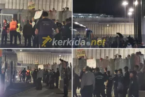 Χαμός έξω από το "Αλφαμέγα" για τους Ισπανούς! (Φώτος Kerkida)