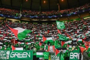 Πρόστιμο από την UEFA στη Σέλτικ για τις σημαίες της Παλαιστίνης