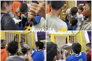 (Φώτος/kerkida) Λατρεία για Ζάιρο… “έφυγε” χωρίς φανέλα 