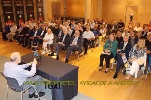 Η ηγεσία του ΚΟΑ στην παρουσίαση του βιβλίου «Ο Στίβος της Κύπρου» του Αντώνη Δράκου