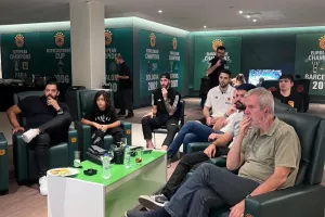 Μπαρτσελόνα - Παναθηναϊκός: Παπαπέτρου και Βιλντόσα παρακολούθησαν το ματς στο VIP Lounge του ΟΑΚΑ